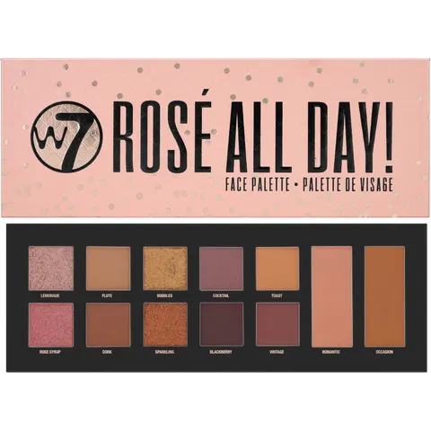 W7 Rosé All Day Face Palette – afbeelding 2