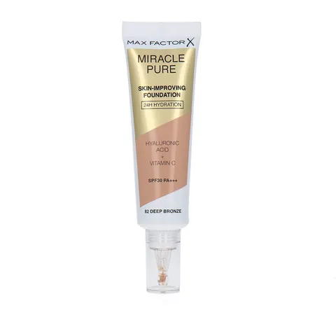 Max Factor Miracle Pure Foundation 82 Deep Bronze – afbeelding 2