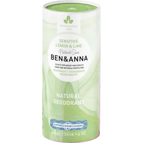 Ben & Anna Deostick Sensitive Lemon & Lime 40 gr – afbeelding 2