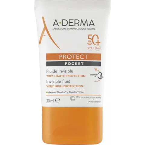 A-DERMA Onzichtbare Zonnefluide Gezicht – afbeelding 2