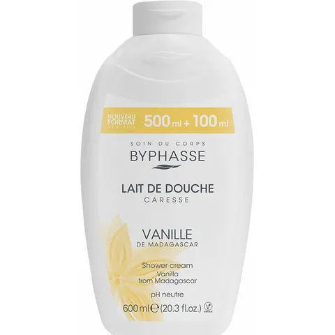Douchegel Byphasse Caresse Vanille 600 ml – afbeelding 2