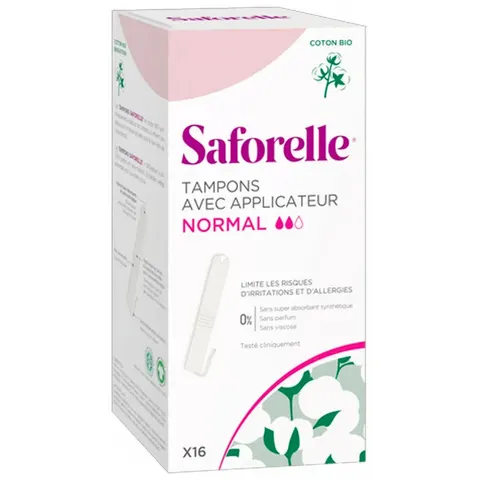 Saforelle 16 Tampons Normaal met Applicator – afbeelding 2