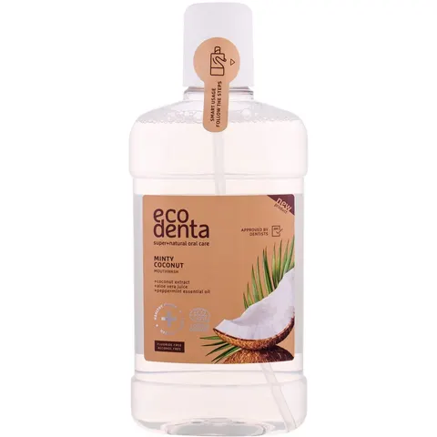 Ecodenta Mondwater 500ml Coconut – afbeelding 3