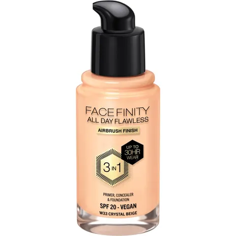 Max Factor Facefinity All Day Flawless Foundation - W33 Crystal Beige – afbeelding 2