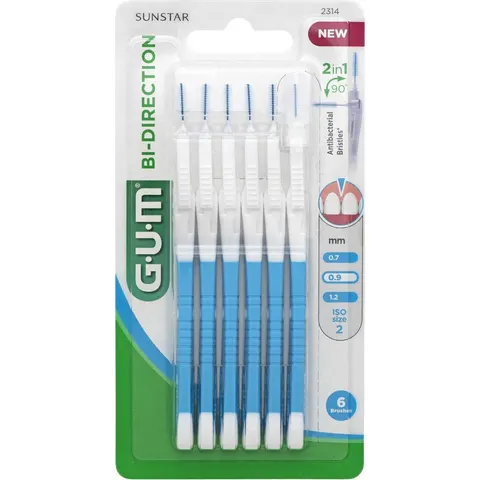 GUM® BI-DIRECTION | 0.9 | 6 stuks – afbeelding 2