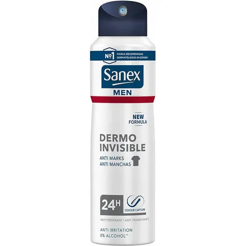 Deodorant Spray Sanex Men Dermo Invisible 200 ml – afbeelding 2