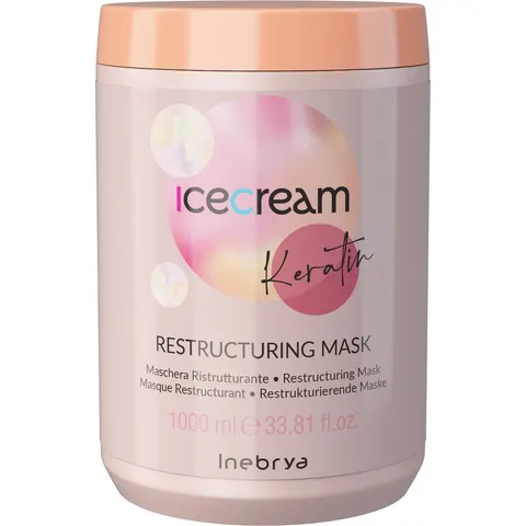 Inebrya - Ice Cream Restructering Mask 1000ML – afbeelding 3
