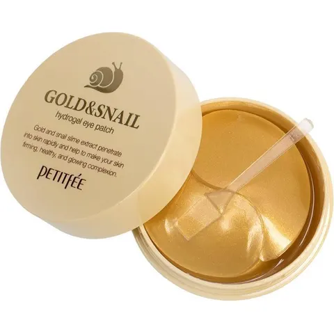 [PETITFEE] Gold & Snail Hydrogel Eye Patch - 1pack (60pcs) – afbeelding 3