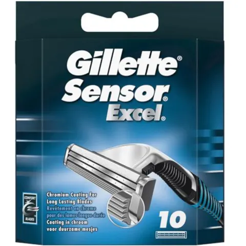 Gillette Sensor Excel - 10 stuks - Scheermesjes – afbeelding 2