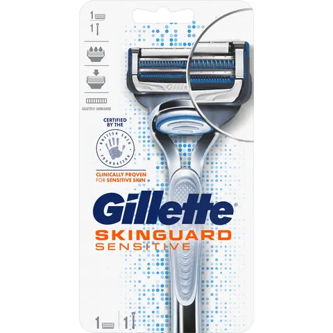 Gillette Skinguard Sensitive Scheermes Houder + 1 Mesje – afbeelding 2