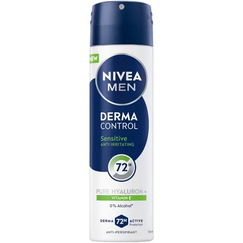Nivea Deospray Men – Derma Control Sensitive 150 ml – afbeelding 3