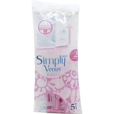Gillette Simply Venus - Basic Wegwerpmesjes - 5 Stuks – afbeelding 2