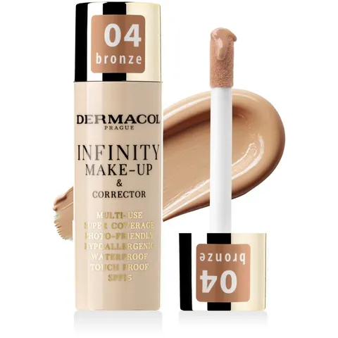 Dermacol Infinity Make-up & Corrector Foundationcrème, 04 Bronze, 20 g – afbeelding 4