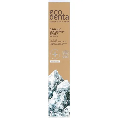 Ecodenta Tandpasta Organic Sensitive Relief 75 ml – afbeelding 2