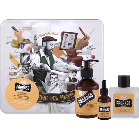 Proraso - Baard kit Wood & Spice (Set van 3) – afbeelding 2