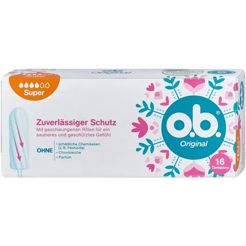 O.B. Tampons Super 16 stuks – afbeelding 3