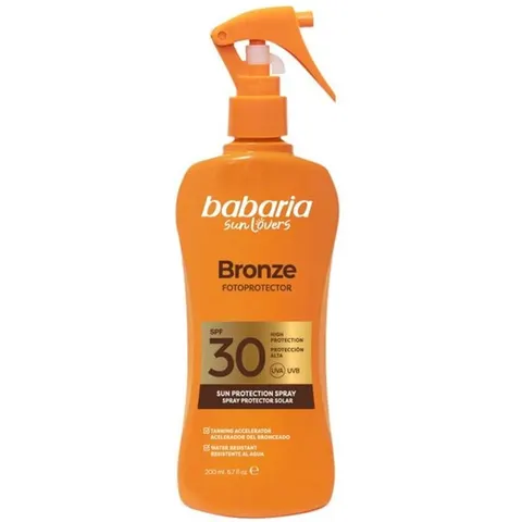 Babaria Sun Lovers Bronze spray protector solar SPF30 200 ml – image 2