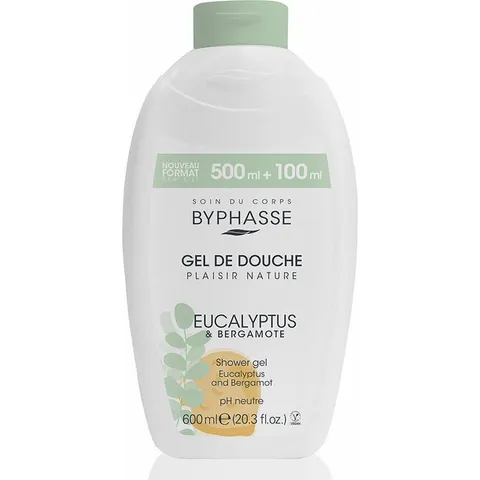 Douchegel Byphasse Bergamot Eucalyptus 600 ml – afbeelding 2