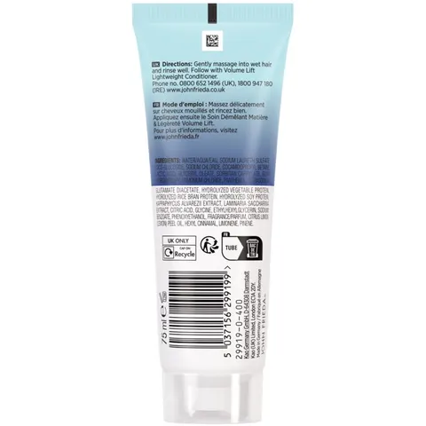 John Frieda Volume Lift Shampoo 75 ml – afbeelding 3