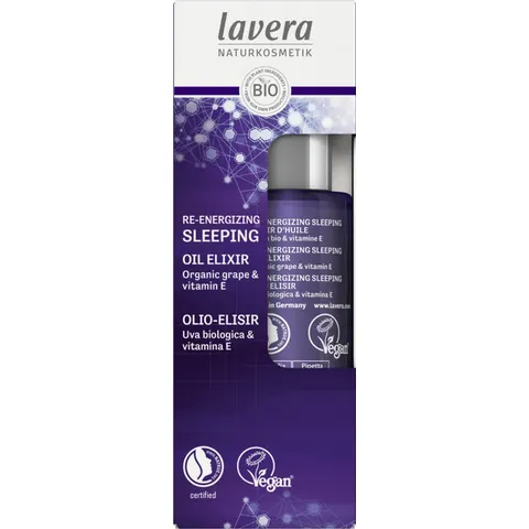 Lavera Re-Energizing sleeping oil elixir bio 30 Milliliter – afbeelding 2