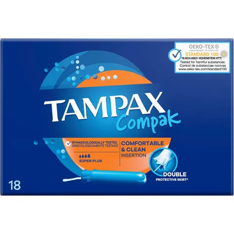 Tampax Compak Super Plus Tampons - 18 stuks – afbeelding 2