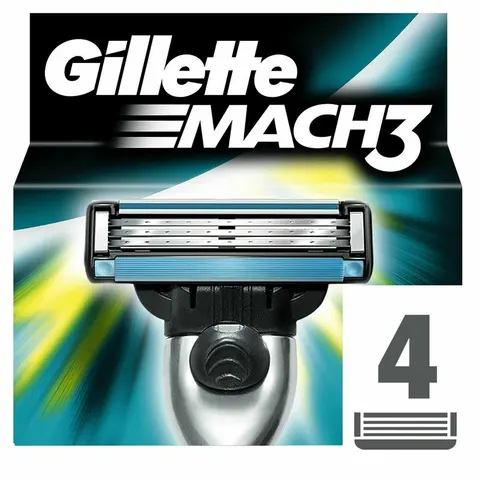 Scheermes Gillette Mach 3 (4 Stuks) – afbeelding 2