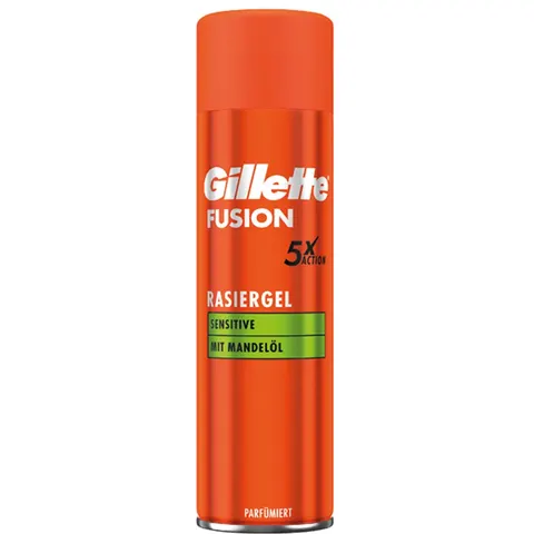 Gillette Fusion Sensitive scheergel 200 ml – afbeelding 2