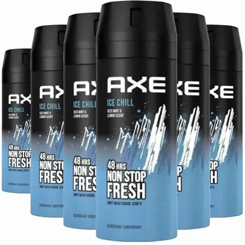 6x Axe Deodorant Bodyspray Ice Chill 150 ml – afbeelding 2