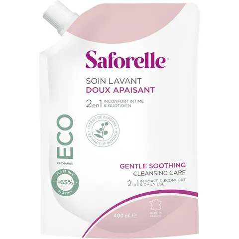 Saforelle Zachte Wasoplossing Eco Navul.400ml – afbeelding 3