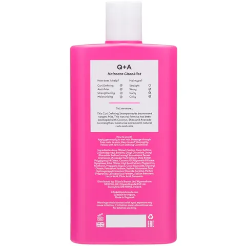 Q+A Curl Defining Shampoo 250 ml – afbeelding 2