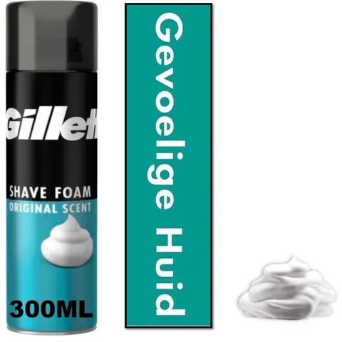 Gillette Scheerschuim Classic Sensitive 200 ml – afbeelding 2
