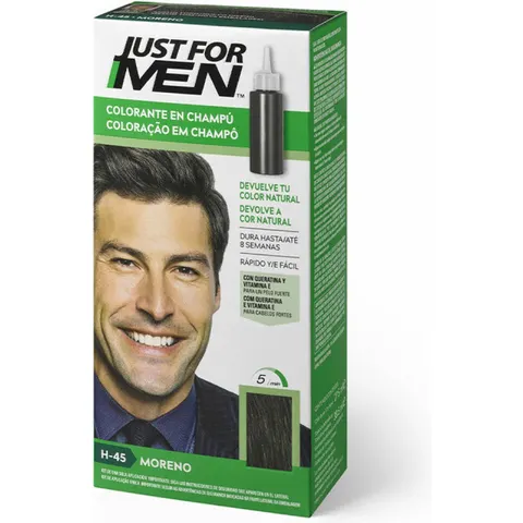 Kleurshampoo Just For Men Brunette (30 ml) – afbeelding 2