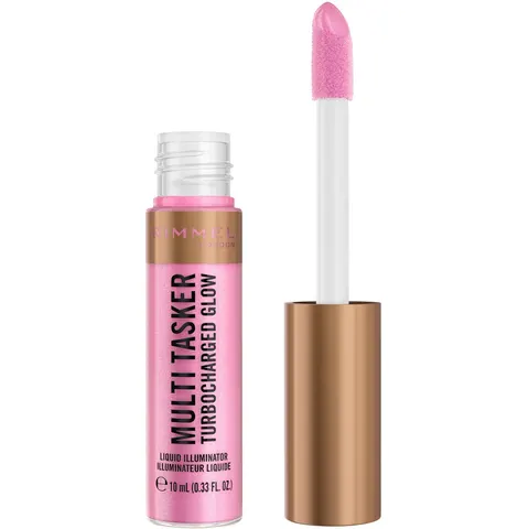 Rimmel Multi Tasker Turbocharged Glow Liquid Illuminator - 001 - Not a Basic B, 10 ml – afbeelding 3