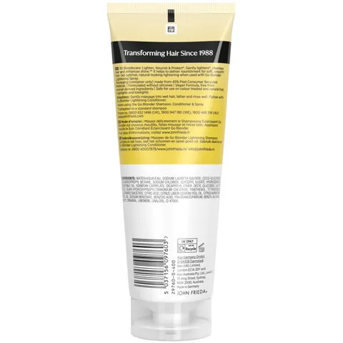 John Frieda Shampooing éclaircissant progressif Go Blonder 250 ml – image 3