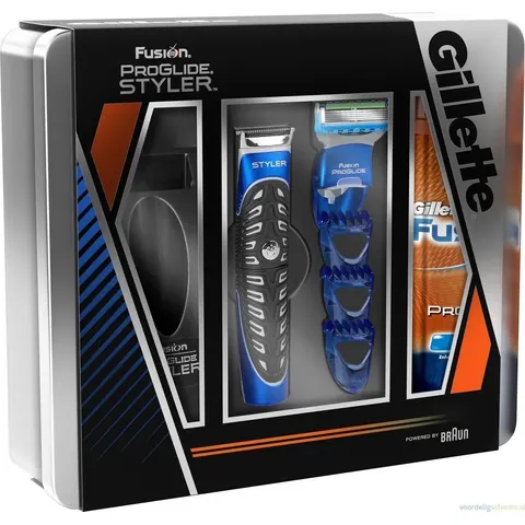 Gillette Fusion Proglide Scheerset - Styler + Scheermes + Scheergel – afbeelding 2