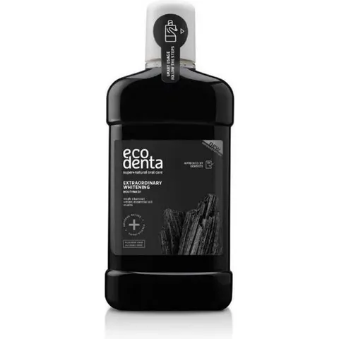 Ecodenta Mondwater Black 500 ml – afbeelding 2