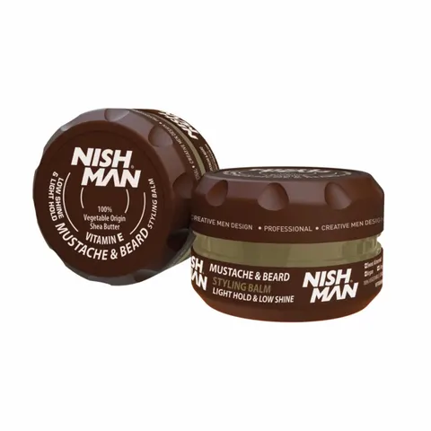 Nish Man Beard & Mustache Baardwax 100 ml – afbeelding 3