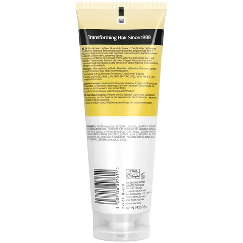 John Frieda Après-shampoing éclaircissant progressif Go Blonder 250 ml – image 3
