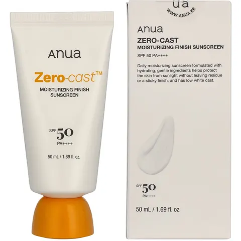 Anua Zero-Cast Moisturising Finish Sunscreen 50 ml – afbeelding 3