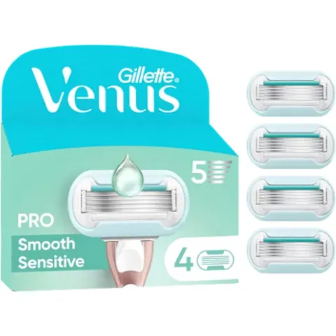 Gillette Venus Deluxe Pro Smooth Sensitive - 4 Navulscheermesjes – afbeelding 2
