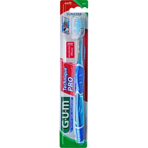 GUM Technique Pro Tandenborstel Soft Compact – afbeelding 2