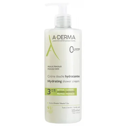 A-DERMA 3in1 Hydraterende Douchecrème 500 ml – afbeelding 2