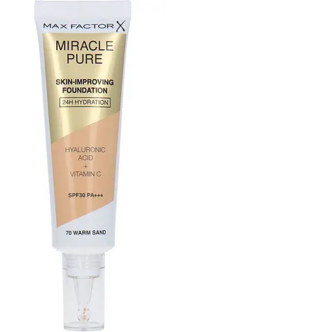 Max Factor Miracle Pure foundation SPF30 #70-warm sand – image 3
