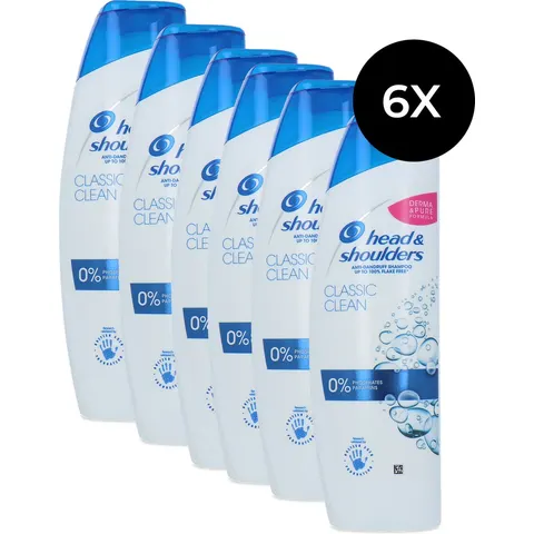 6x Head & Shoulders Shampoo - Classic Clean 250 ml – afbeelding 2