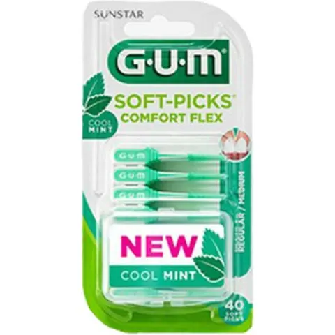 GUM Soft-Picks Minty Medium - 40 stuks – afbeelding 2