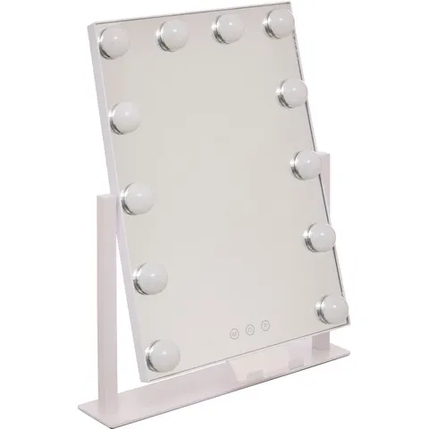 5Five Piverende Make-up LED Spiegel - 35x7x43cm - Wit – afbeelding 2