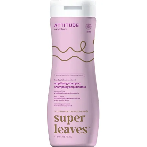 Attitude - Super Leaves Shampoo Curl Amplifying Type 2 - 473ml – afbeelding 2
