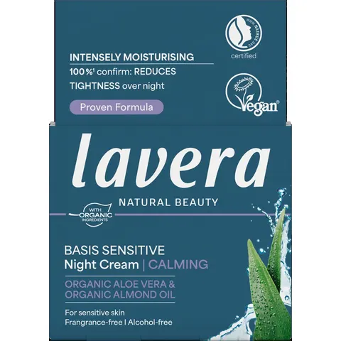 Lavera Basis Sensitive calming night cream 50 Milliliter – afbeelding 2