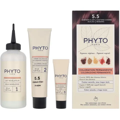PHYTOCOLOR #5.5-Light Mahogany Brown 4 u – afbeelding 2