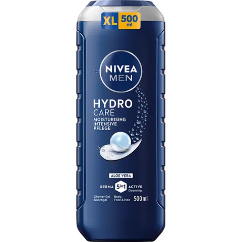 NIVEA MEN Hydrocare Douchegel 500 ml – afbeelding 3